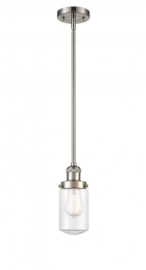 Dover - 1 Light - 5 inch - Brushed Satin Nickel - Stem Hung - Mini Pendant (3442|201S-SN-G312-LED)
