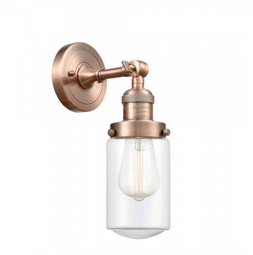 Dover - 1 Light - 5 inch - Antique Copper - Adjustable Sconce (3442|203-AC-G312-LED)