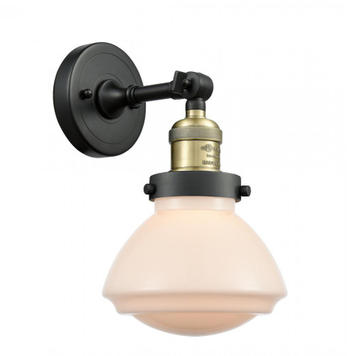 Olean - 1 Light - 7 inch - Black Antique Brass - Adjustable Sconce (3442|203-BAB-G321-LED)