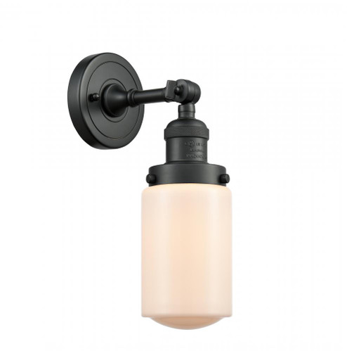 Dover - 1 Light - 5 inch - Matte Black - Adjustable Sconce (3442|203-BK-G311-LED)