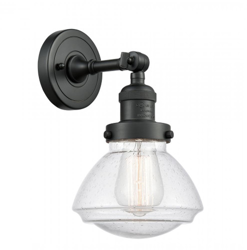 Olean - 1 Light - 7 inch - Matte Black - Adjustable Sconce (3442|203-BK-G324)