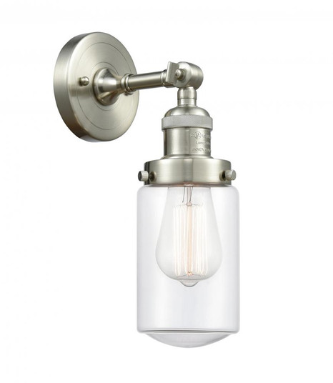 Dover - 1 Light - 5 inch - Brushed Satin Nickel - Adjustable Sconce (3442|203-SN-G312-LED)