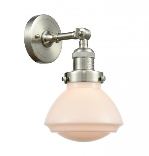 Olean - 1 Light - 7 inch - Brushed Satin Nickel - Adjustable Sconce (3442|203-SN-G321-LED)