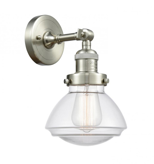 Olean - 1 Light - 7 inch - Brushed Satin Nickel - Adjustable Sconce (3442|203-SN-G322-LED)
