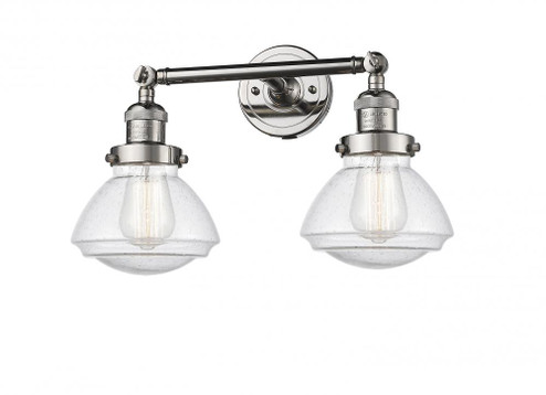 Olean - 2 Light - 17 inch - Polished Nickel - Adjustable Bath Vanity Light (3442|208-PN-G324-LED)