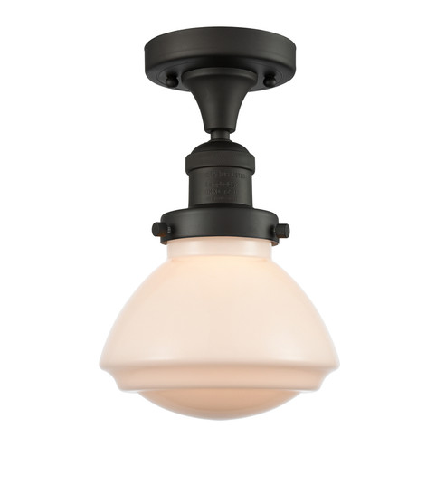 Olean - 1 Light - 7 inch - Oil Rubbed Bronze - Semi-Flush Mount (3442|517-1CH-OB-G321)