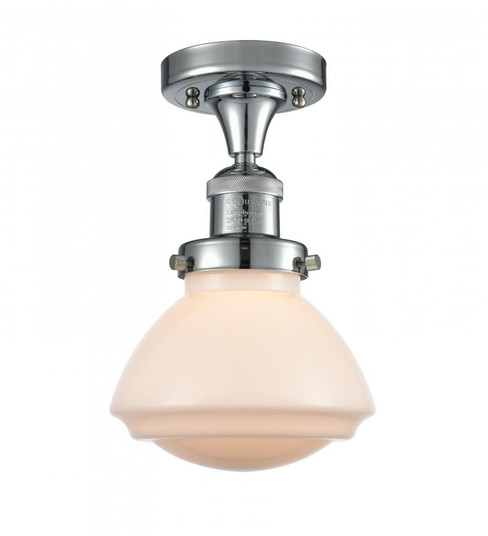 Olean - 1 Light - 7 inch - Polished Chrome - Semi-Flush Mount (3442|517-1CH-PC-G321-LED)