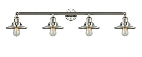 Railroad - 4 Light - 44 inch - Polished Nickel - Adjustable Bath Vanity Light (3442|215-PN-M1)