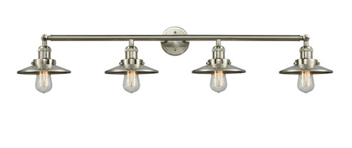 Railroad - 4 Light - 44 inch - Brushed Satin Nickel - Adjustable Bath Vanity Light (3442|215-SN-M2)