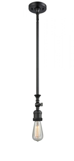 Bare Bulb - 1 Light - 3 inch - Matte Black - Stem Hung - Adjustable Mini Pendant (3442|206-BK)
