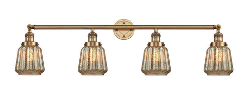 Chatham - 4 Light - 42 inch - Brushed Brass - Adjustable Bath Vanity Light (3442|215-BB-G146-LED)