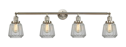 Chatham - 4 Light - 42 inch - Brushed Satin Nickel - Adjustable Bath Vanity Light (3442|215-SN-G142-LED)