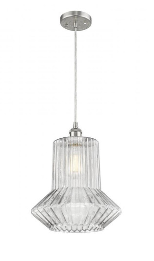 Springwater - 1 Light - 12 inch - Brushed Satin Nickel - Cord hung - Mini Pendant (3442|516-1P-SN-G212-LED)