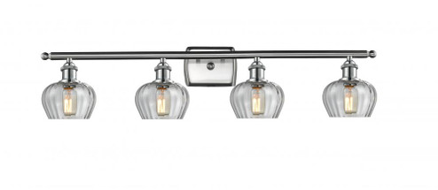 Fenton - 4 Light - 37 inch - Brushed Satin Nickel - Bath Vanity Light (3442|516-4W-SN-G92-LED)