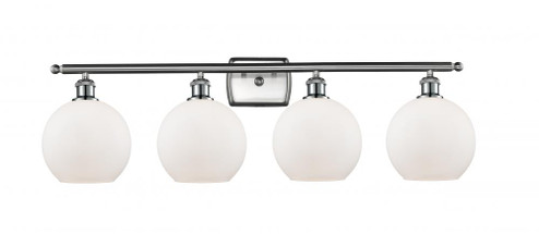 Athens - 4 Light - 38 inch - Brushed Satin Nickel - Bath Vanity Light (3442|516-4W-SN-G121)