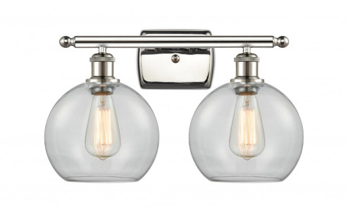 Athens - 2 Light - 18 inch - Polished Nickel - Bath Vanity Light (3442|516-2W-PN-G122)
