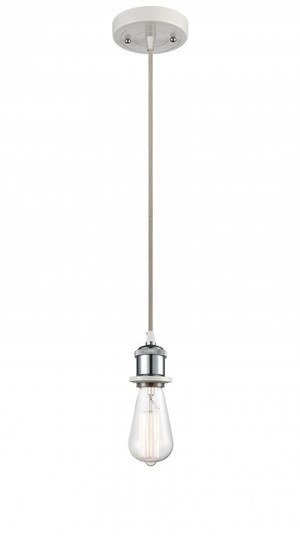 Bare Bulb - 1 Light - 5 inch - White Polished Chrome - Cord hung - Mini Pendant (3442|516-1P-WPC)