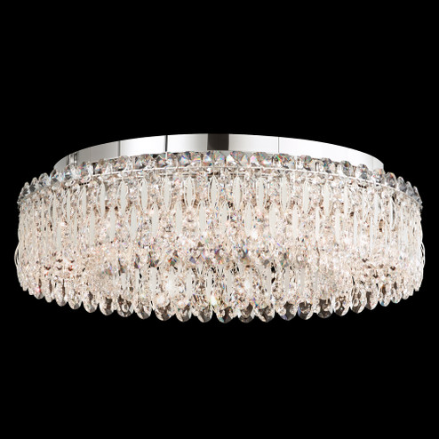 Sarella 12 Light 120V Flush Mount in Black with Clear Heritage Handcut Crystal (168|RS8347N-51H)