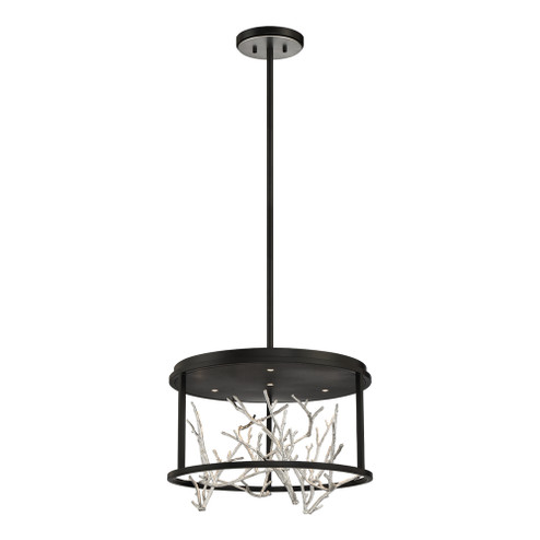 Aerie, 4LT , Rnd, LED, Cha, Blk/sil (4304|38636-028)