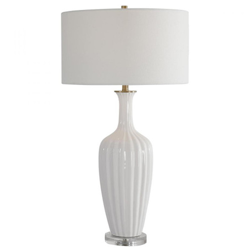 Uttermost Strauss White Ceramic Table Lamp (85|28374-1)