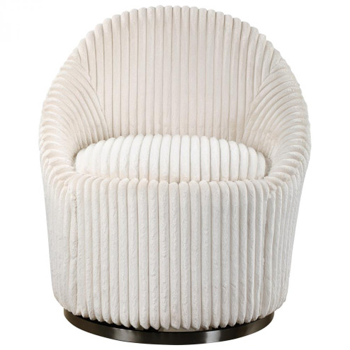 Uttermost Crue White Swivel Chair (85|23578)