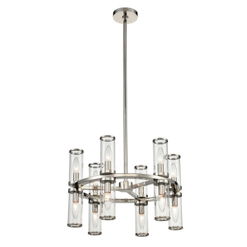 Revolve 19-in Clear Glass/Polished Nickel 12 Light Chandelier (7713|CH309066PNCG)