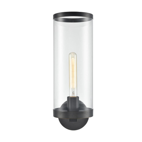 Revolve Ii Clear Glass/Urban Bronze 1 Light Damp-Rated Wall/Vanity Light (7713|WV311601UBCG)