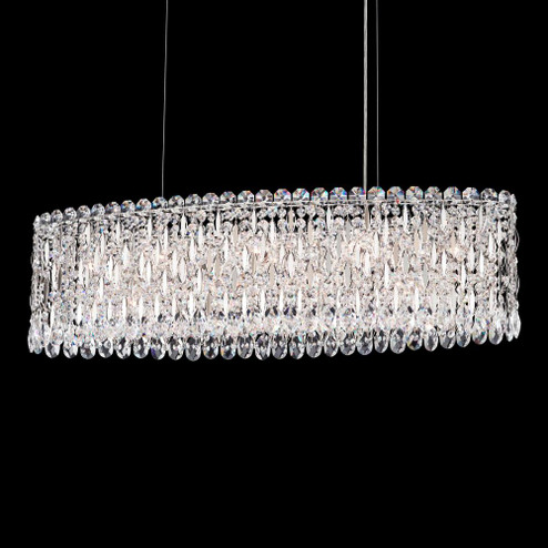 Sarella 12 Light 120V Linear Pendant in Black with Clear Crystals from Swarovski (168|RS8340N-51S)