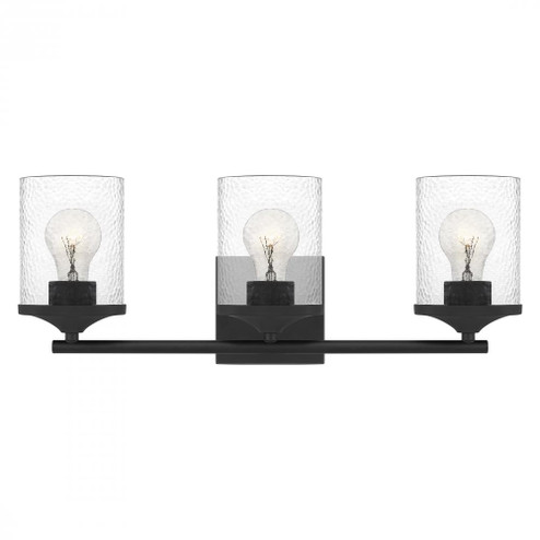 Abner 3-Light Matte Black Vanity Light (26|ABR8621MBK)