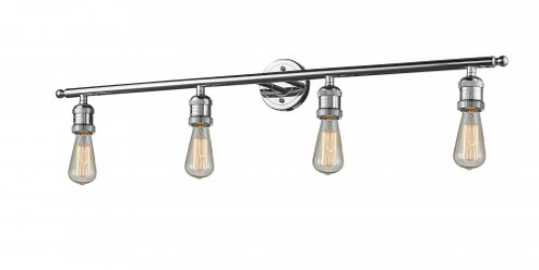 Bare Bulb - 4 Light - 42 inch - Polished Chrome - Adjustable Bath Vanity Light (3442|215-PC-LED)