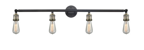 Bare Bulb - 4 Light - 42 inch - Black Antique Brass - Adjustable Bath Vanity Light (3442|215-BAB)
