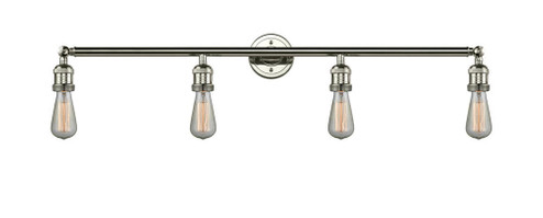 Bare Bulb - 4 Light - 42 inch - Polished Nickel - Adjustable Bath Vanity Light (3442|215-PN)