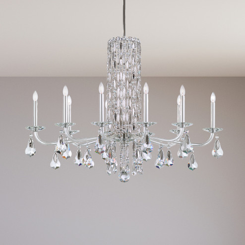 Siena 10 Light 120V Chandelier (No Spikes) in Black with Clear Heritage Handcut Crystal (168|RS83101N-51H)