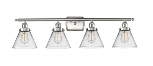 Cone - 4 Light - 38 inch - Brushed Satin Nickel - Bath Vanity Light (3442|916-4W-SN-G42)