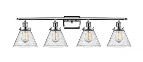 Cone - 4 Light - 38 inch - Polished Chrome - Bath Vanity Light (3442|916-4W-PC-G44-LED)