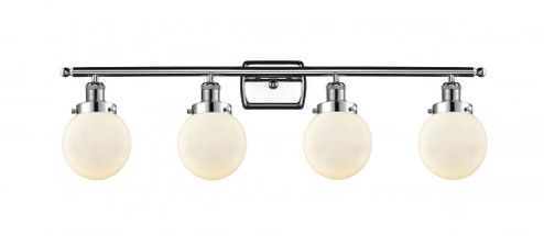Beacon - 4 Light - 36 inch - Polished Chrome - Bath Vanity Light (3442|916-4W-PC-G201-6-LED)