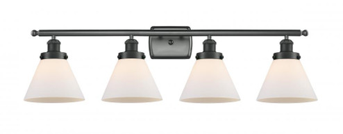 Cone - 4 Light - 38 inch - Matte Black - Bath Vanity Light (3442|916-4W-BK-G41-LED)