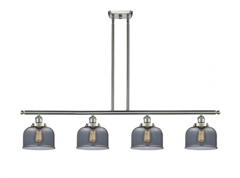 Bell - 4 Light - 48 inch - Brushed Satin Nickel - Stem Hung - Island Light (3442|916-4I-SN-G73-LED)