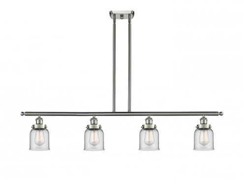 Bell - 4 Light - 48 inch - Brushed Satin Nickel - Stem Hung - Island Light (3442|916-4I-SN-G52-LED)