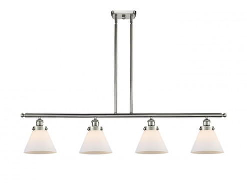 Cone - 4 Light - 48 inch - Brushed Satin Nickel - Stem Hung - Island Light (3442|916-4I-SN-G41-LED)