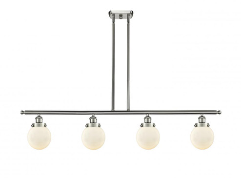 Beacon - 4 Light - 48 inch - Brushed Satin Nickel - Stem Hung - Island Light (3442|916-4I-SN-G201-6)
