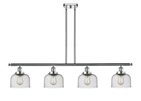 Bell - 4 Light - 48 inch - Polished Chrome - Stem Hung - Island Light (3442|916-4I-PC-G74-LED)