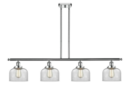 Bell - 4 Light - 48 inch - Polished Chrome - Stem Hung - Island Light (3442|916-4I-PC-G72)