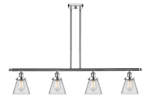 Cone - 4 Light - 48 inch - Polished Chrome - Stem Hung - Island Light (3442|916-4I-PC-G62)