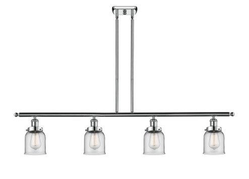 Bell - 4 Light - 48 inch - Polished Chrome - Stem Hung - Island Light (3442|916-4I-PC-G52-LED)