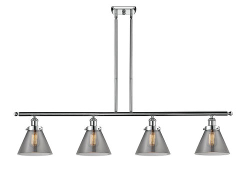 Cone - 4 Light - 48 inch - Polished Chrome - Stem Hung - Island Light (3442|916-4I-PC-G43-LED)