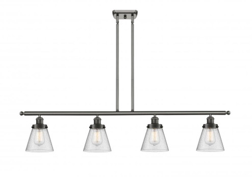 Cone - 4 Light - 48 inch - Oil Rubbed Bronze - Stem Hung - Island Light (3442|916-4I-OB-G64-LED)