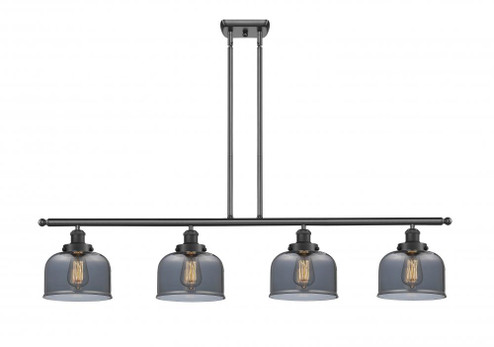 Bell - 4 Light - 48 inch - Matte Black - Stem Hung - Island Light (3442|916-4I-BK-G73)