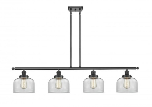 Bell - 4 Light - 48 inch - Matte Black - Stem Hung - Island Light (3442|916-4I-BK-G72)