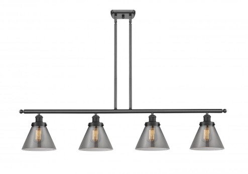 Cone - 4 Light - 48 inch - Matte Black - Stem Hung - Island Light (3442|916-4I-BK-G43)